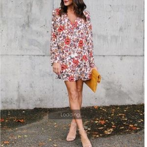 Floral Tunic Mini Dress